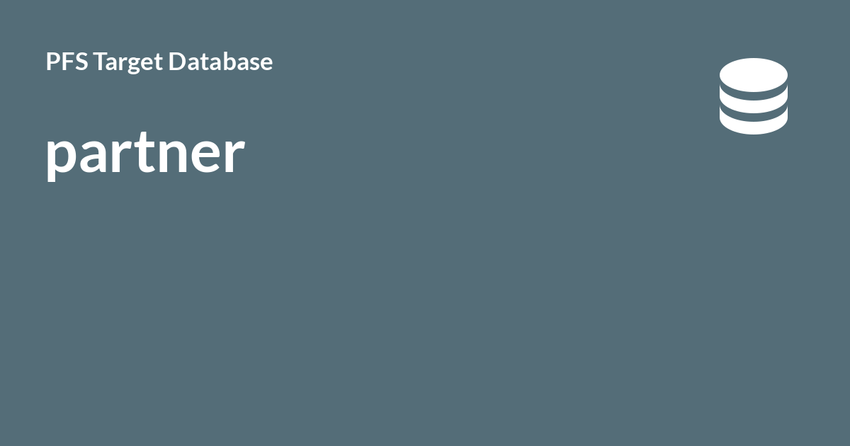 partner - PFS Target Database